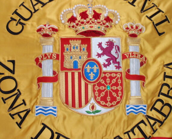 Bandera de España para la guardia civil